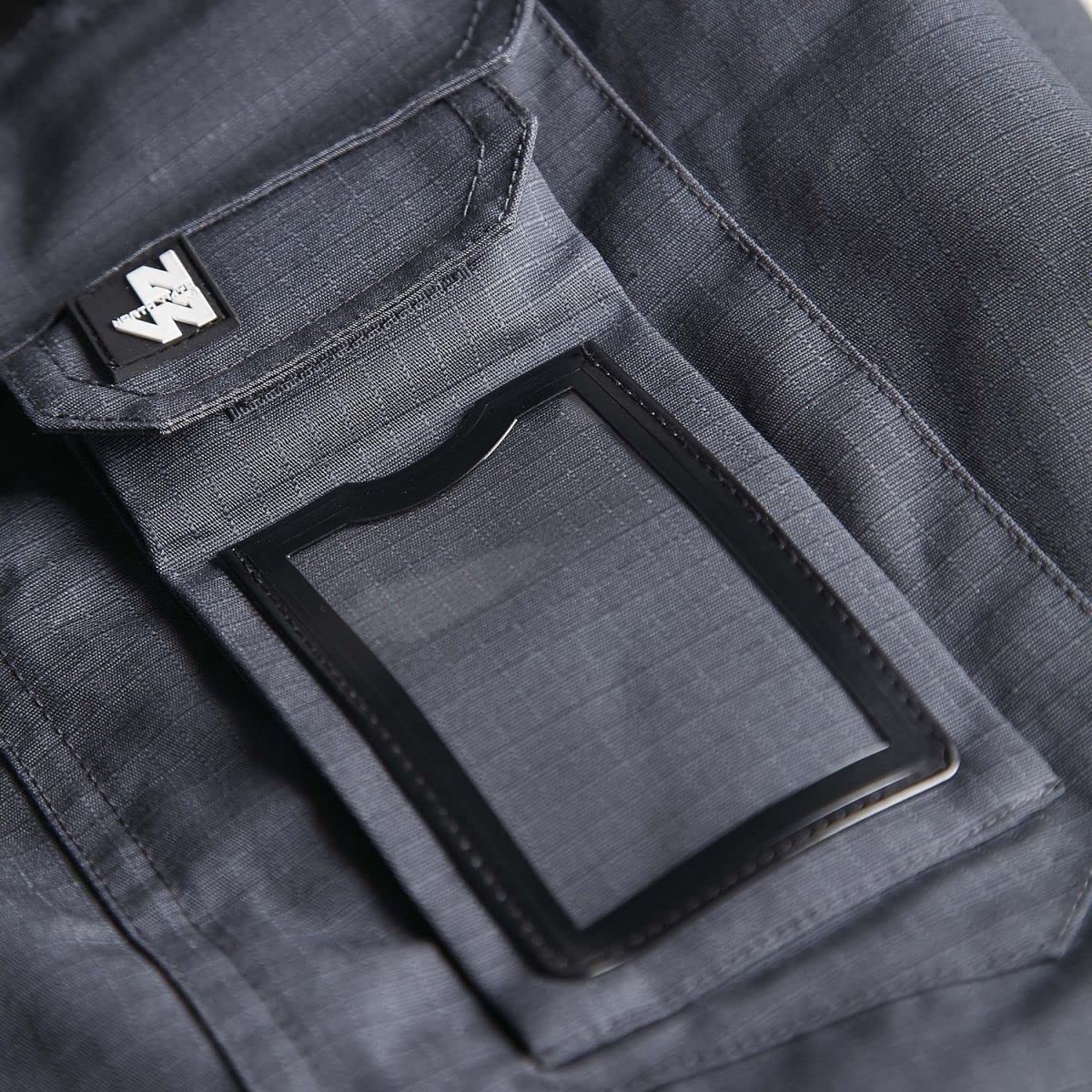 North Ways Pantalon DE Travail Leger Ripstop (Gris, 42)
