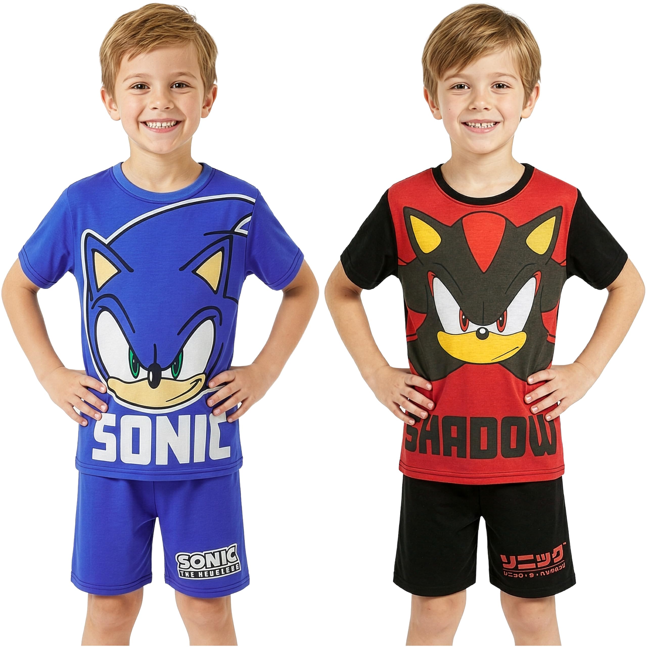 Patrulla Canina | Tortugas Ninja | Bob Esponja | Sonic The Hedgehog Pijama Niño, Pack 1 o 2 Pijamas Niños, Camiseta Manga Corta y Shorts de Verano