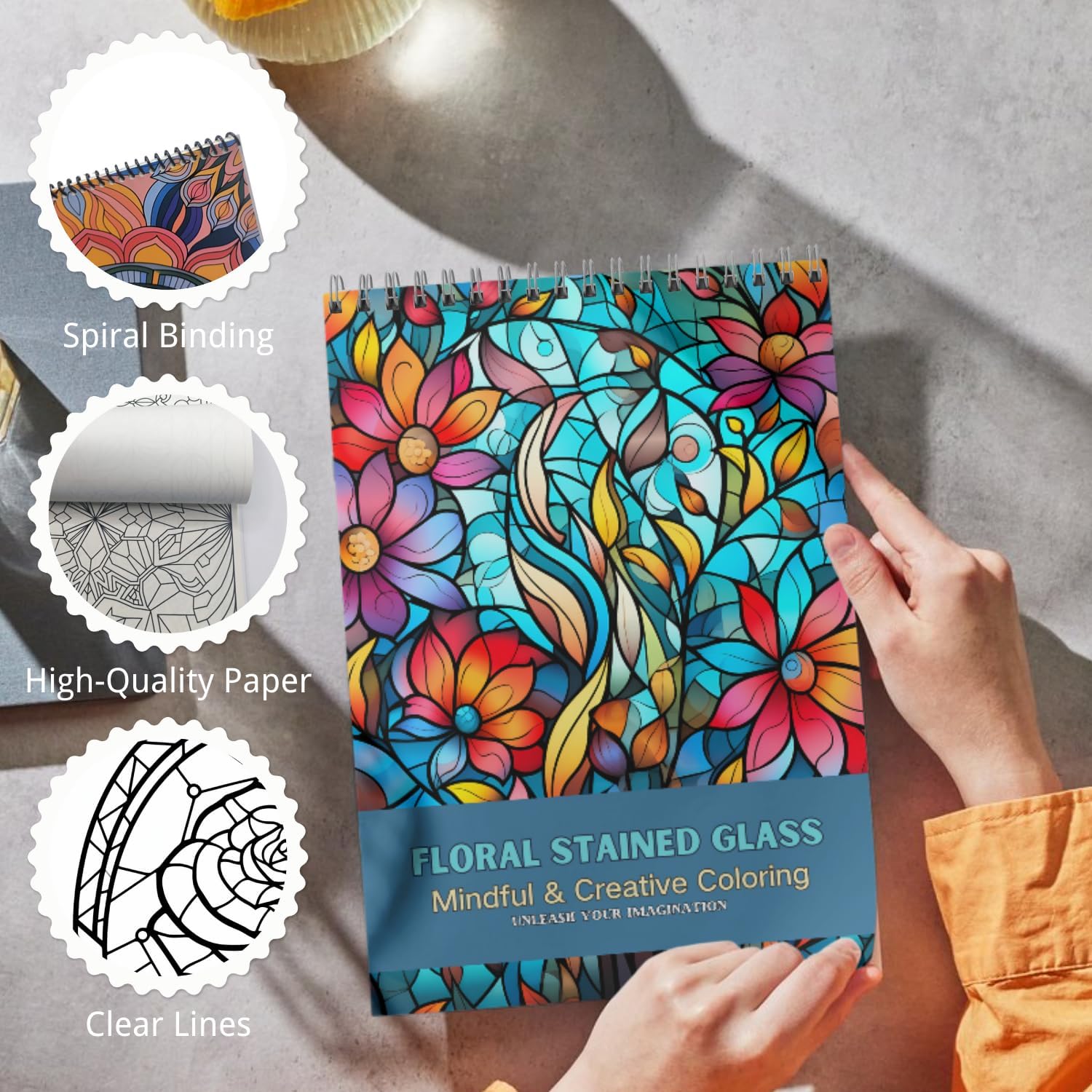 Set of 3 Adult Coloring Books Relaxation Gifts Arts and Crafts with Fun, Easy, and Mindfulness Coloring Pages to Relax, Anxiety and Depression with Sarcstic Quotes, Floral Zentangle - Image 5