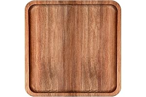 Acacia Wood Square Tray: Perfect for Serving and Decor
