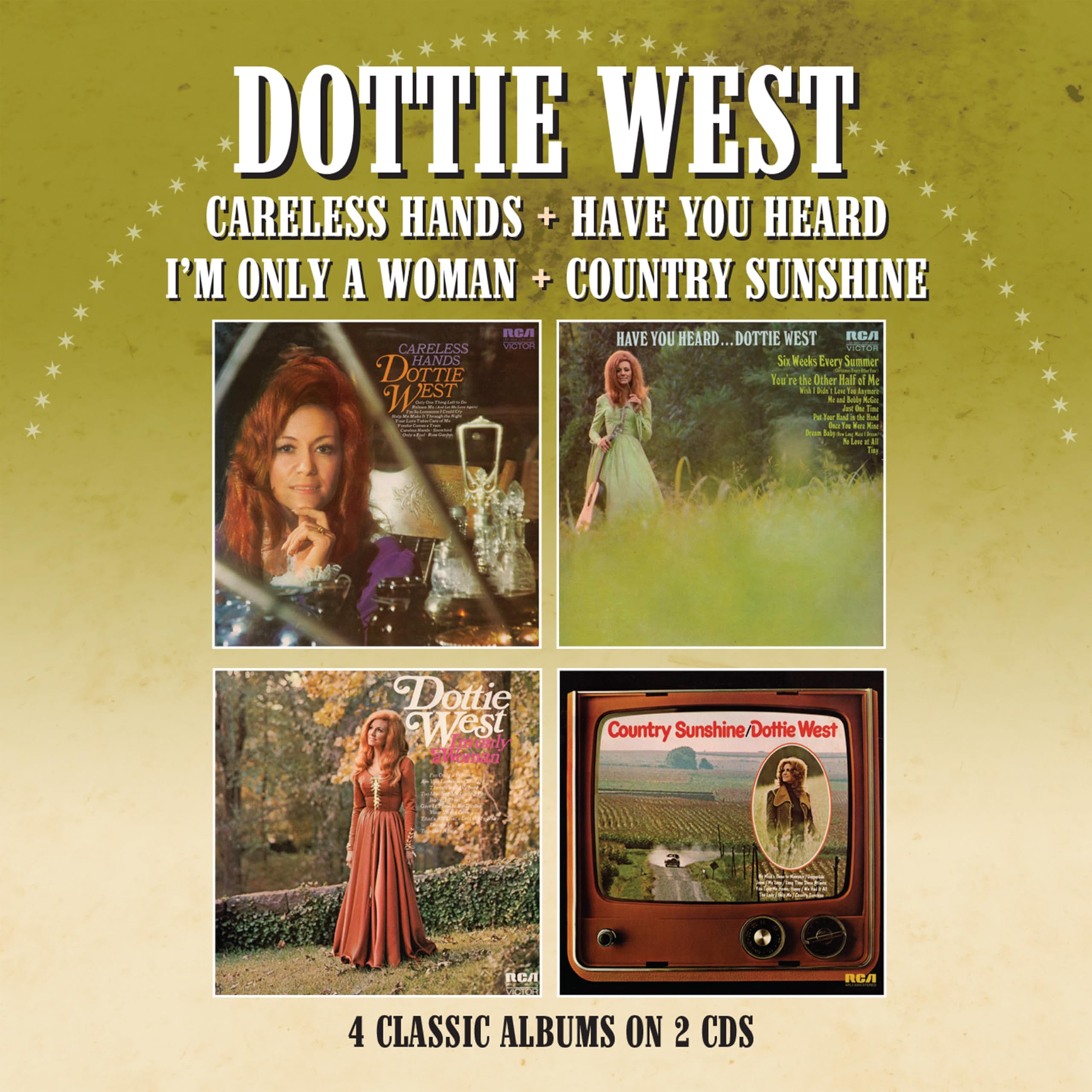 Dottie West: Careless Hands/Have You Heard/I’m Only A Woman/Country Sunshine 2CD