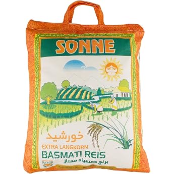 Basmati Rice Sonne Darbari Long Grain notes rice 11 lbs Super indian rice