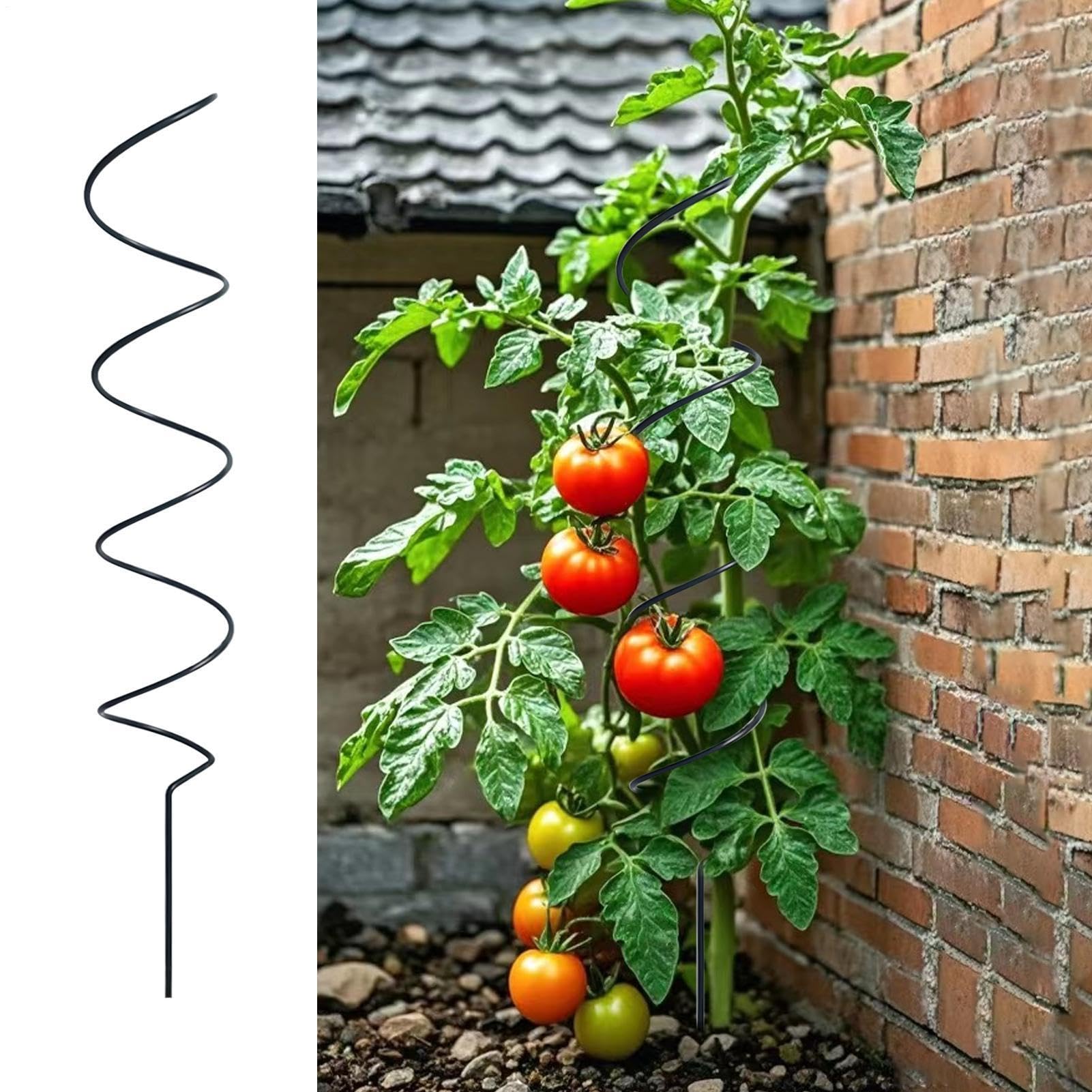Pali Per Pomodori Metallo Resistente All'Usura | Tutore In Metallo Da Piante Rampicanti Per Verdure Rose Fiori Rampicanti Frutta Cetrioli Giardino Cortile Serra Interno