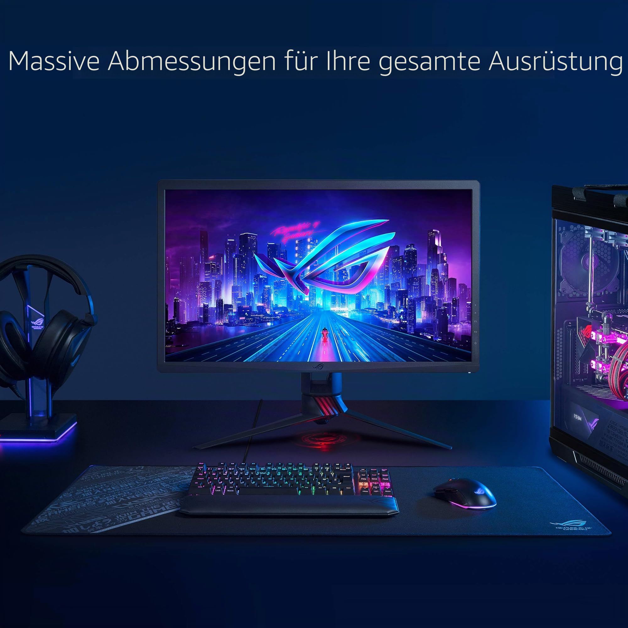 Asus ROG Sheath BLK LTD Gaming Mauspad (Tischunterlage, extra groß, rutschfest, langlebig) dunkelgrau