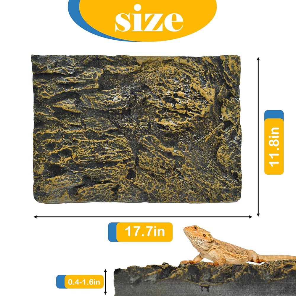 Reptiles Large 3D Stone Rock Aquarium Background PU Board Fish Tank Backdrop Board Plate Aquatic Wall