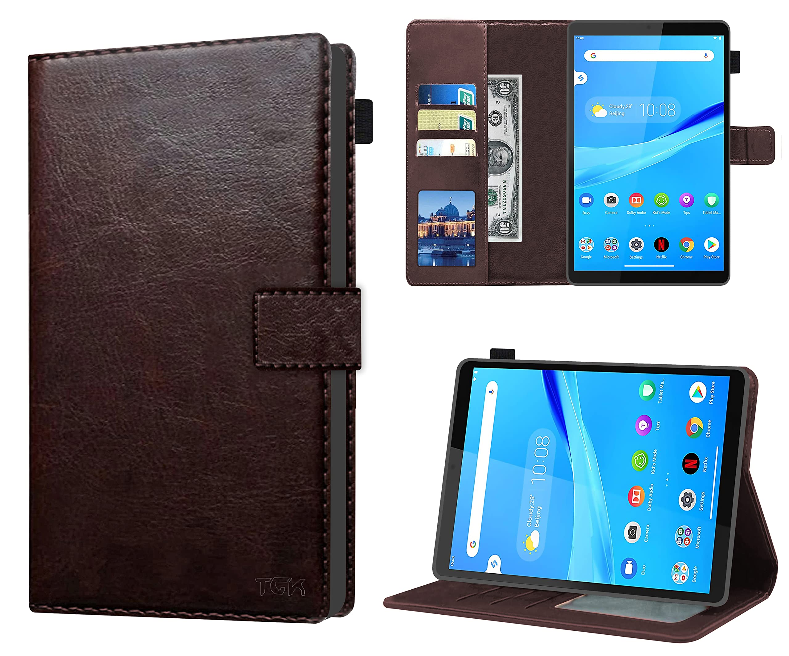 TGK Wallet Flip Cover for Lenovo Tab M8 HD 2nd Gen/3rd Gen 8 Inch TB-8506F 8505X 8505F, Chocolate Brown (B08LDH9ZTC) Amazon Price History, Amazon Price Tracker
