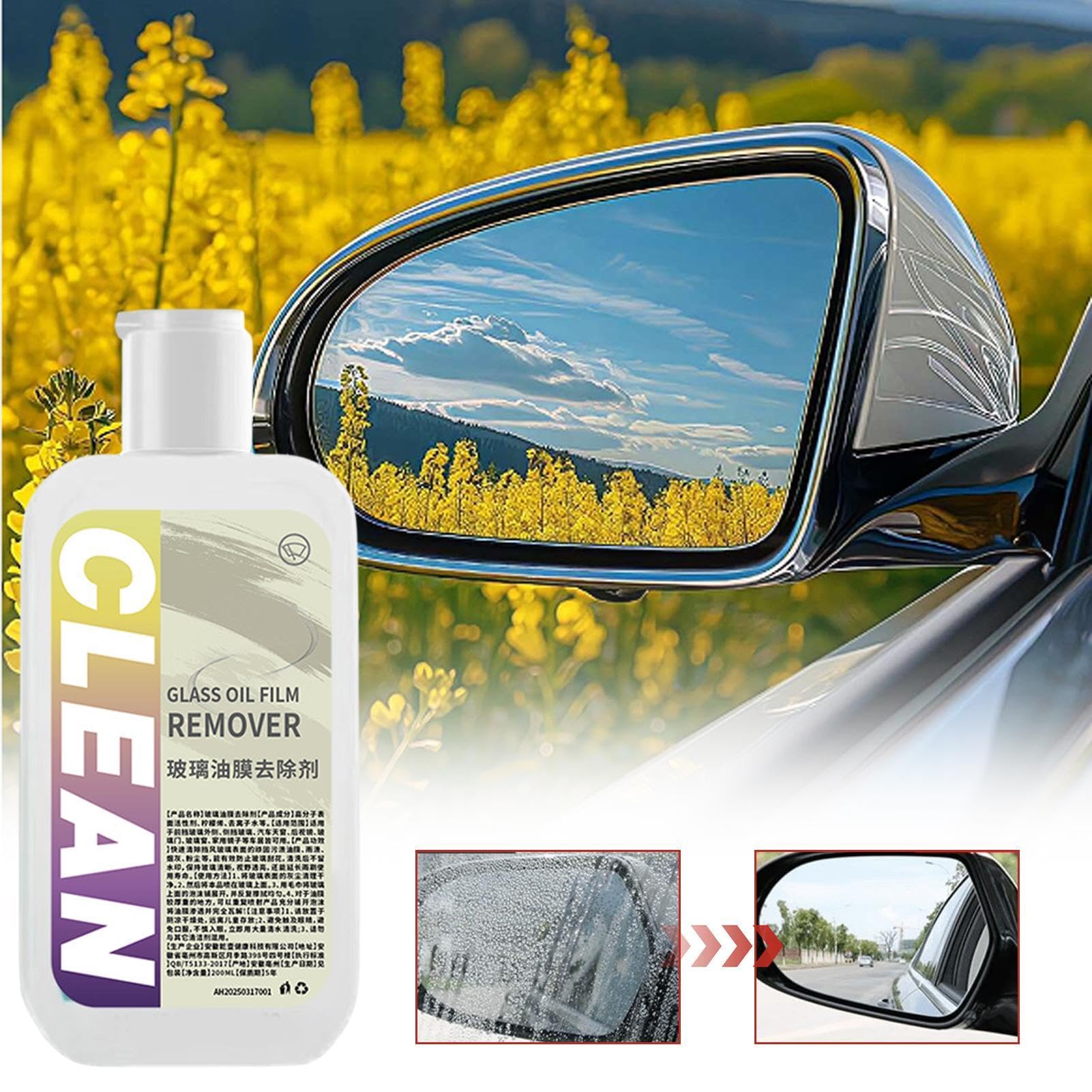 Car Glass Oil Film Remover - Glass Cleaner For Car Car Glass Cleaner Spray | Windshield Cleaner For Auto Rain And Fog Resistant Stain Cleaning | Window Oil Film Remover For Window Door