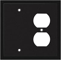 Vista 76 de Henne Bery Placa decorativa de pared con borde moderno, tapa de tomacorriente para cubrir enchufe, aleación de zinc maciza duradera