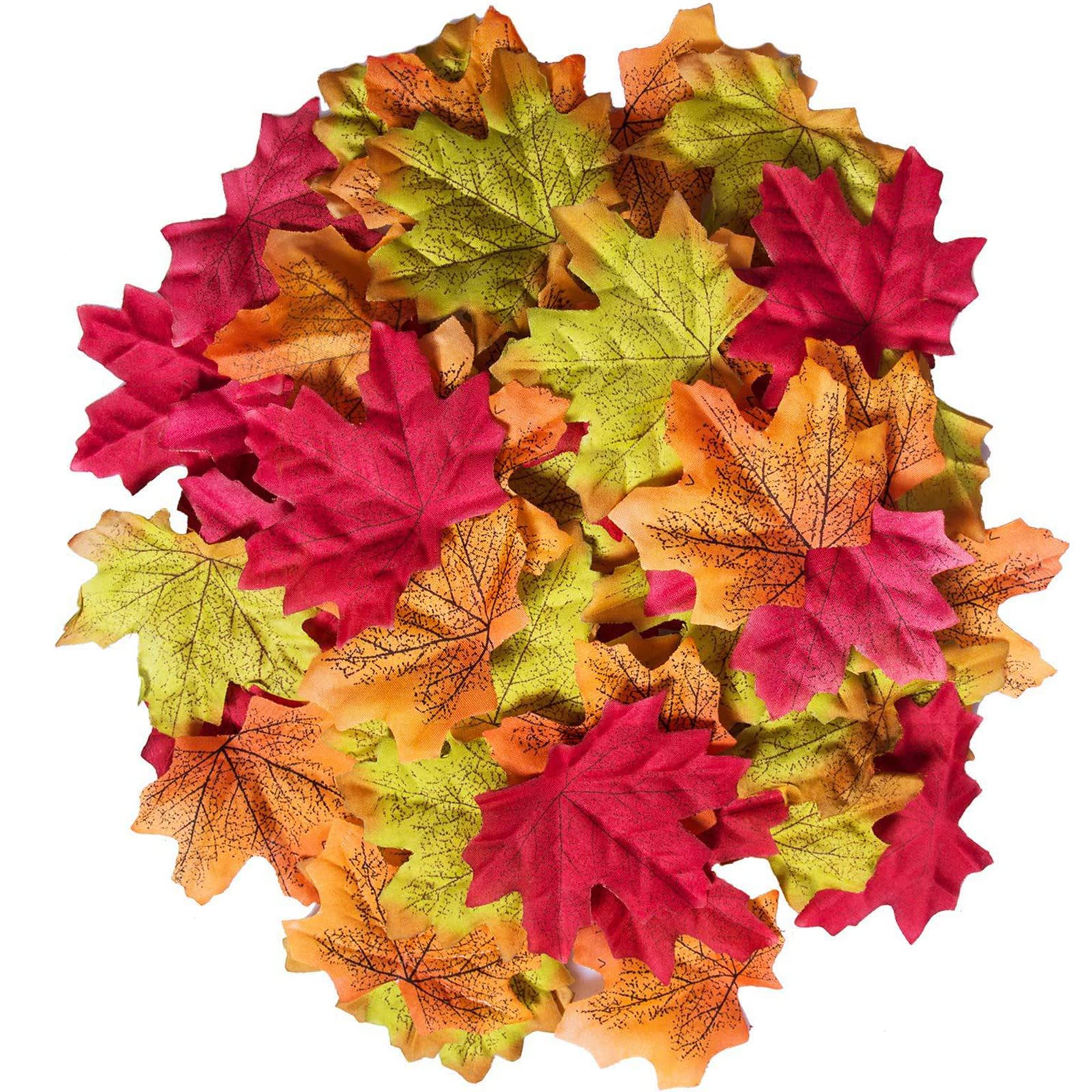 Amazon｜人工紅葉 400枚セット 紅葉の造花 カエデの葉 もみじ 楓の葉