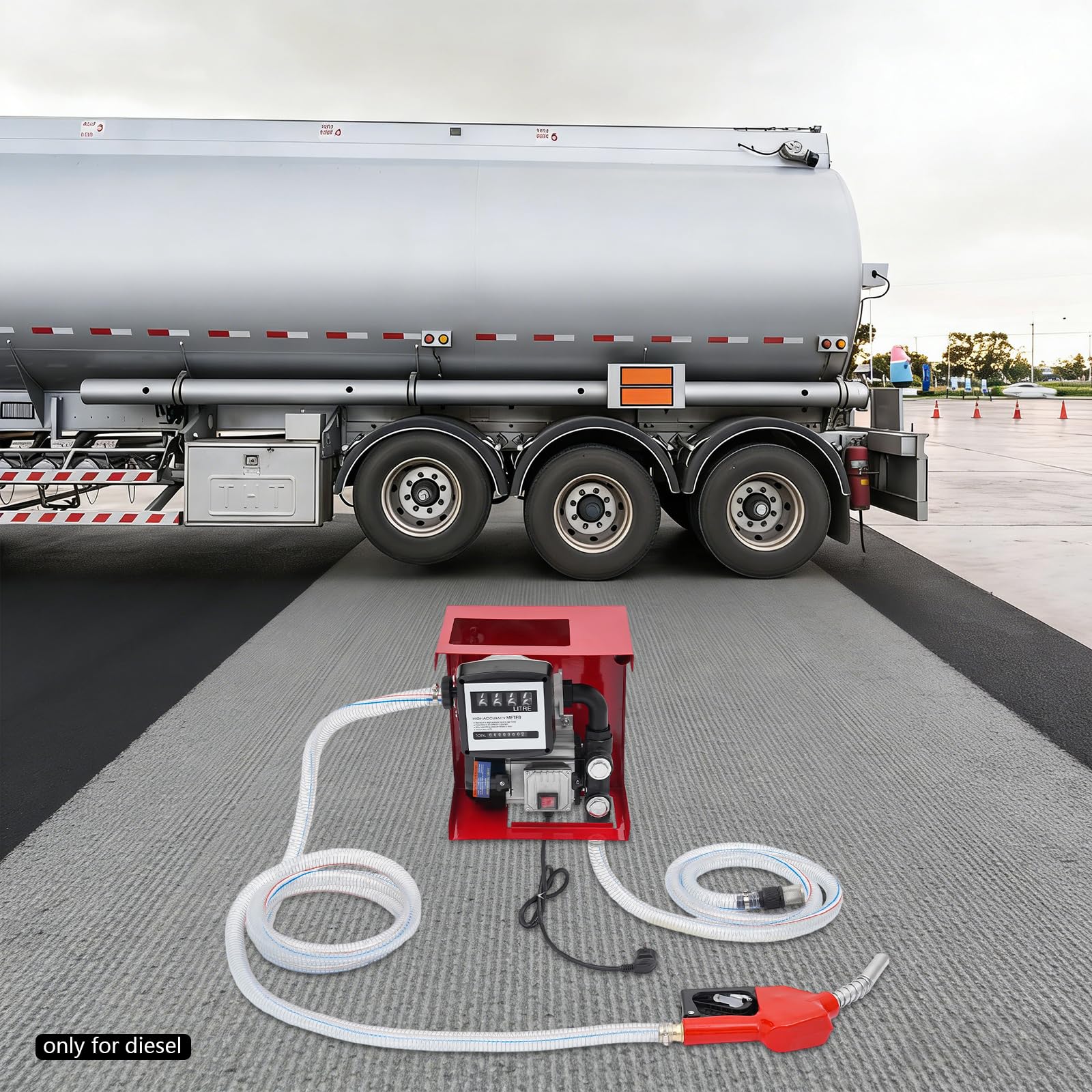 Pompe diesel 230 V 550 W 60 l/min Pompe diesel auto-amorçante