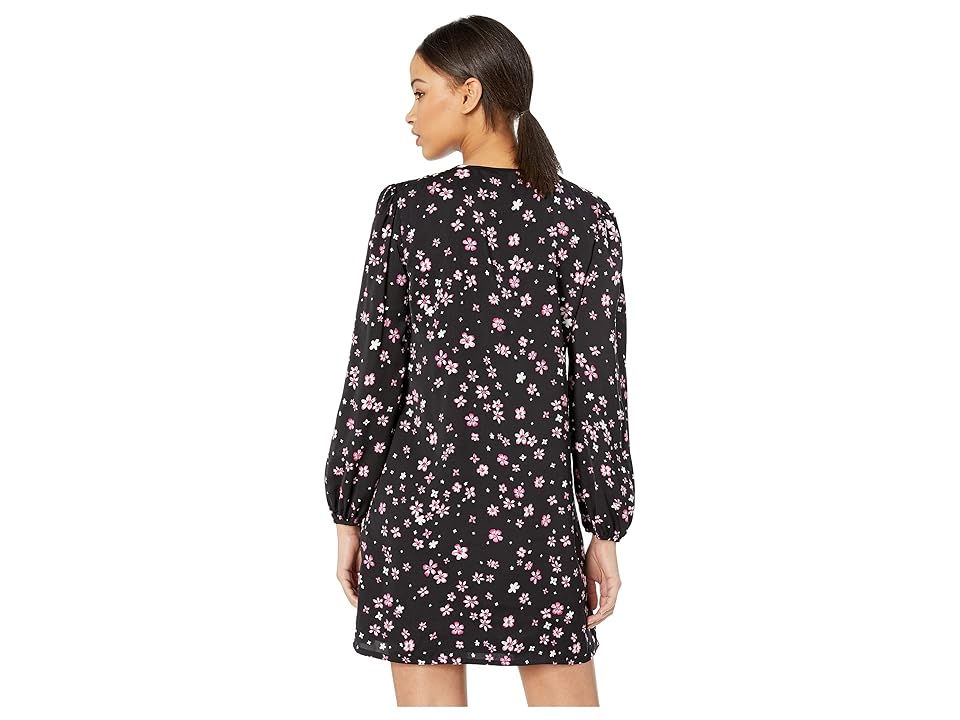 

Cupcakes and Cashmere Odele Ditsy Floral Shift Dress (Black) Women's Dress