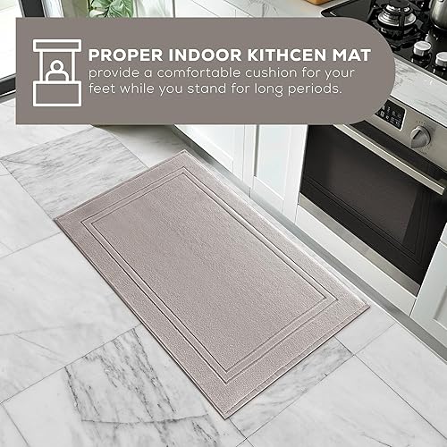 Miniatura 6 de ALIBI Juego de toallas de baño  Paquete de 2 toallas de algodón de lujo súper suaves y absorbentes, para hotel, spa, ducha y baño (no es una