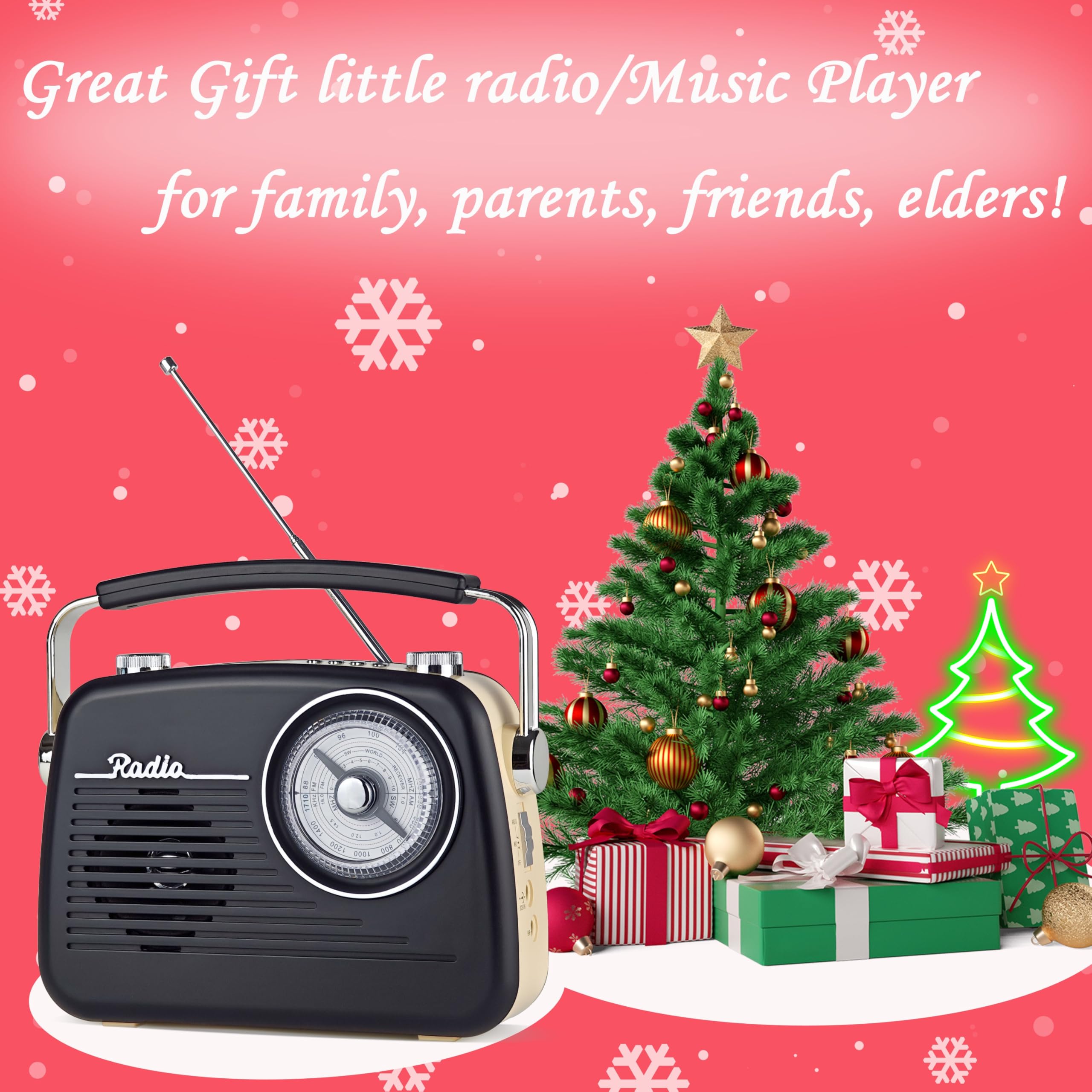Amazon.com: Portable Radios AM FM SW, Strong Reception Retro