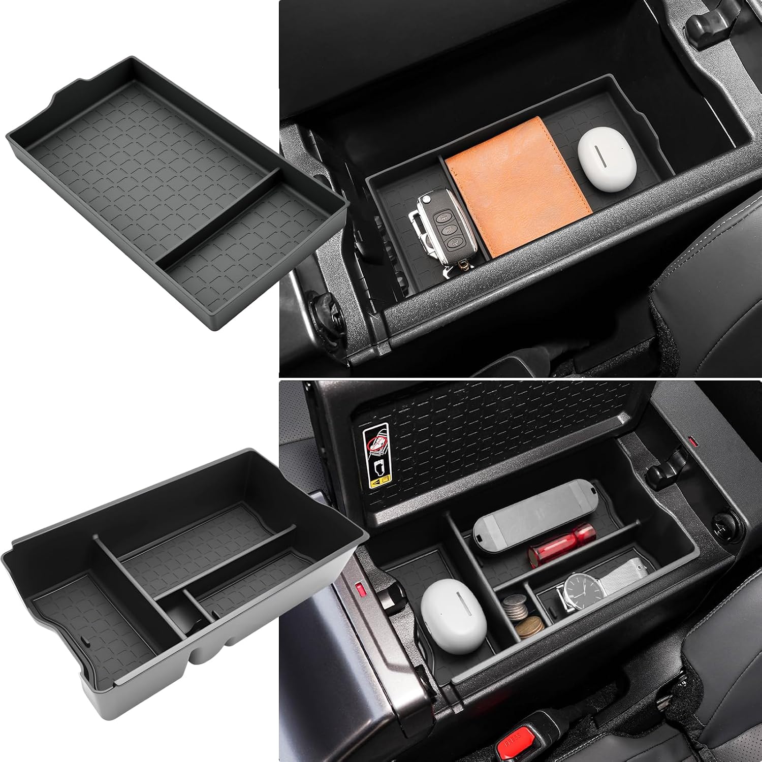 2026 RAV4 Cargo Side Organizer, for Toyota RAV4 (LE/SE/XLE Premium/Woodland/XSE/Limited/GR Sport), Durable ABS Cargo Trunk Pocket Insert 2026 RAV4 Accessories