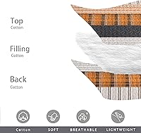 Vista 92 de Homzard King Size Quilt Set, Grey White Snowflake Striped Comforter Set,Cotton Gray Bedspread King Size, Lightweight Comforter Fall Bedding 3 Piece