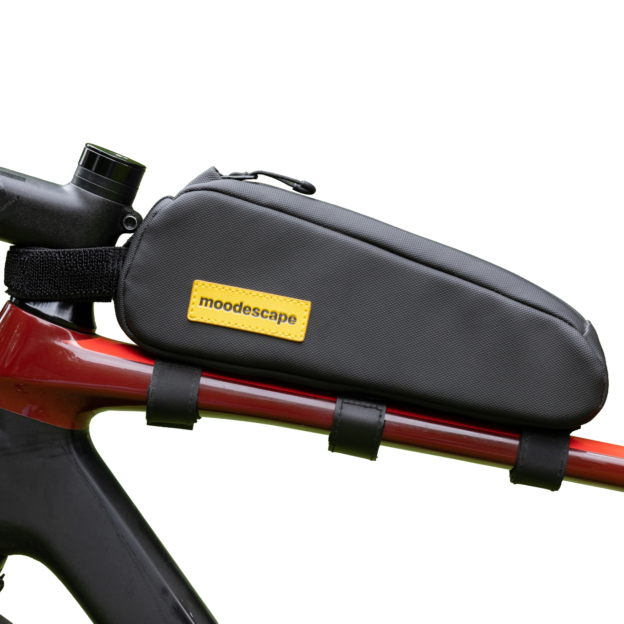 Borsa per tubo superiore da 1,0 l, resistente poliestere riciclato, apertura con una sola mano, tenuta ferma speciale, per bici da gravel, bici da strada, mountain bike