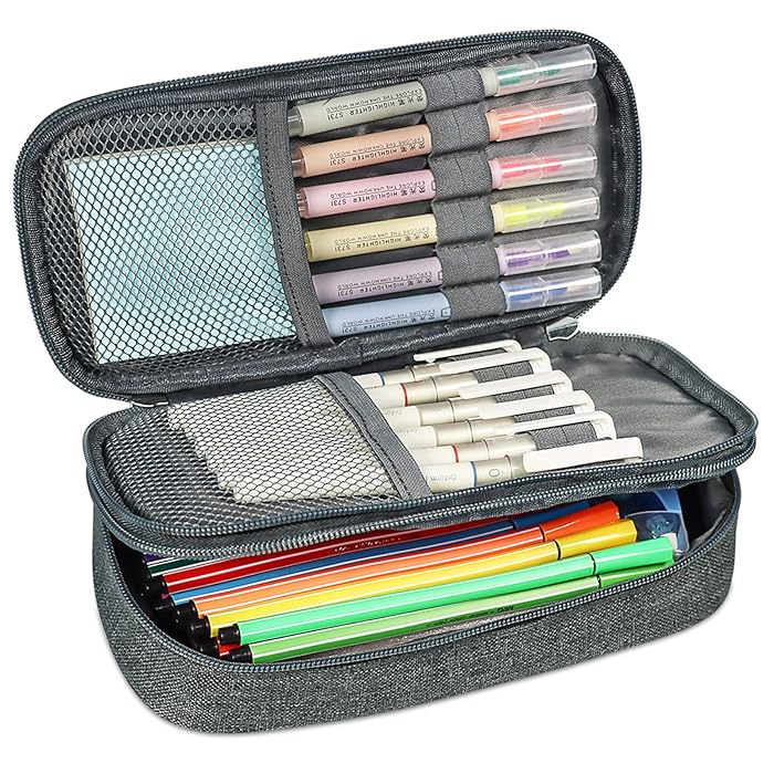 Buy Large Pencil Case, 2022 Upgraded Big Capacity Pencil Pouch Pencil