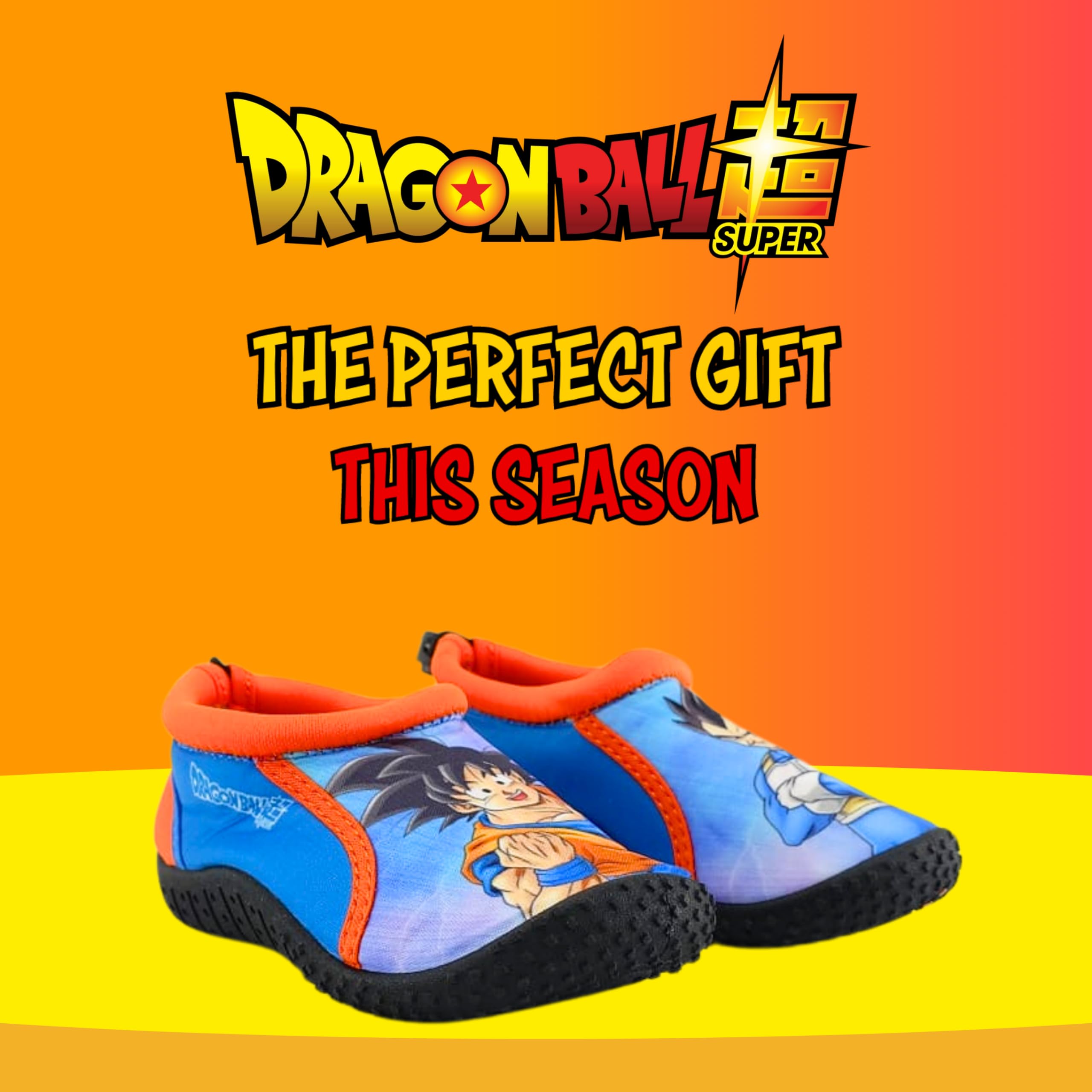 Dragon Ball Z Sandalias Zapatos Agua Niños Escarpines Antideslizantes Goku EU 34