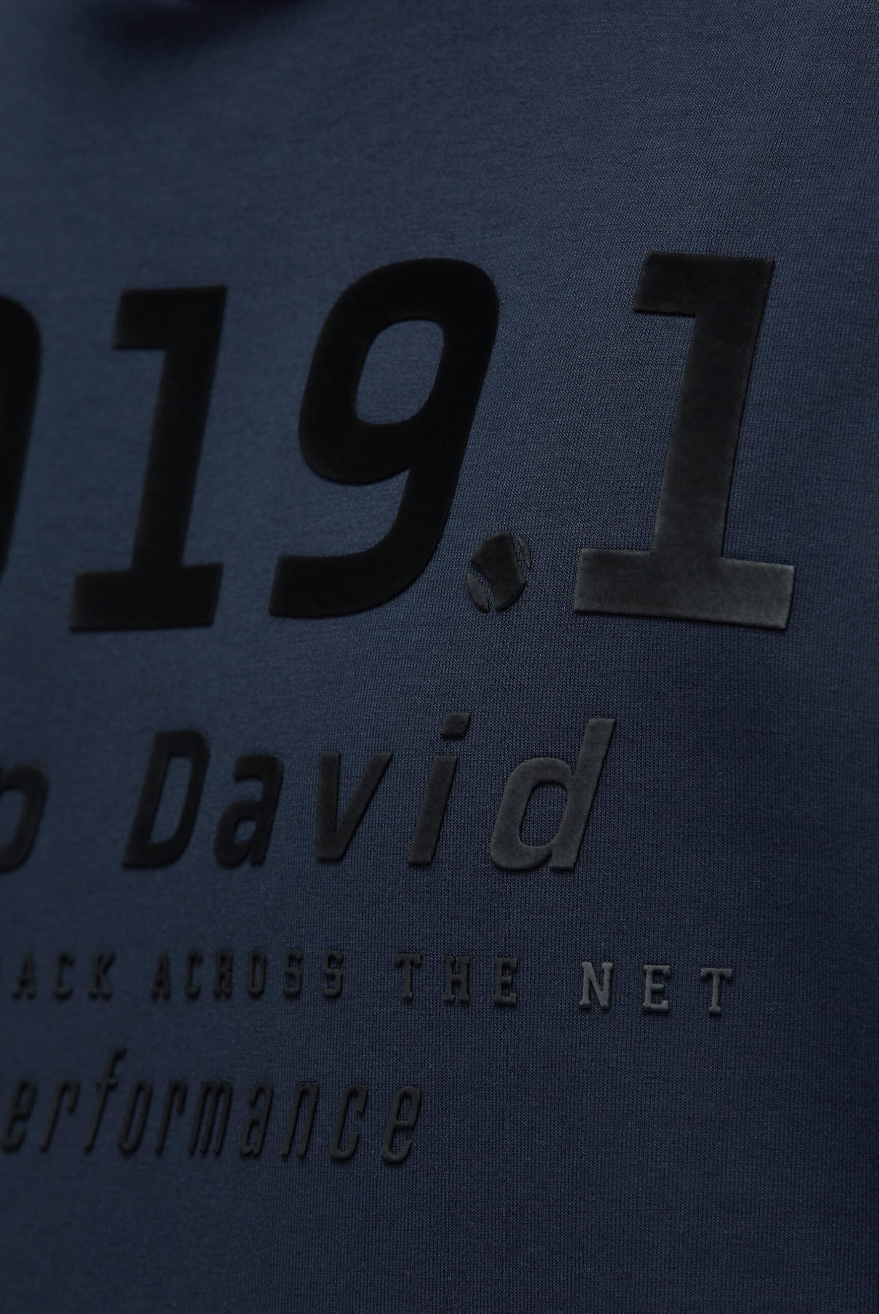 Camp David Herren Hoodie aus Interlock mit Frontprint