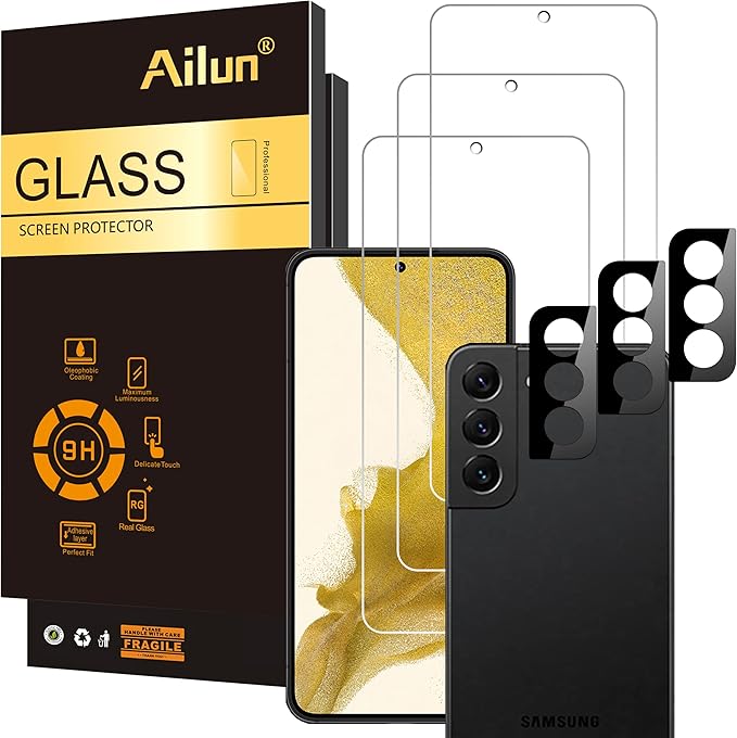 Ailun Glass Screen Protector for Galaxy S22+/S22 Plus 5G 6.