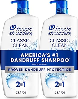 32.1 fl oz Anti-Dandruff Shampoo and Conditioner Twin Pack, Classic Clean Scent