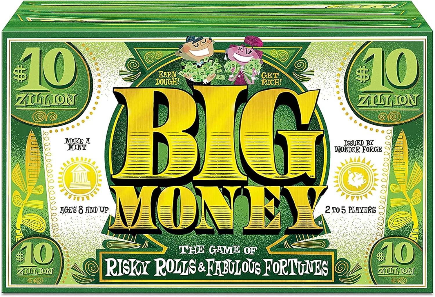 Big Money - The Family Board Game of Risky Rolls and Fabulous Fortunes! for Kids Age 8 Years and up