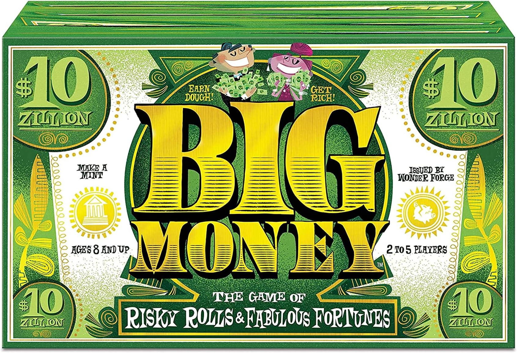 Big Money - The Family Board Game of Risky Rolls and Fabulous Fortunes! for Kids Age 8 Years and up