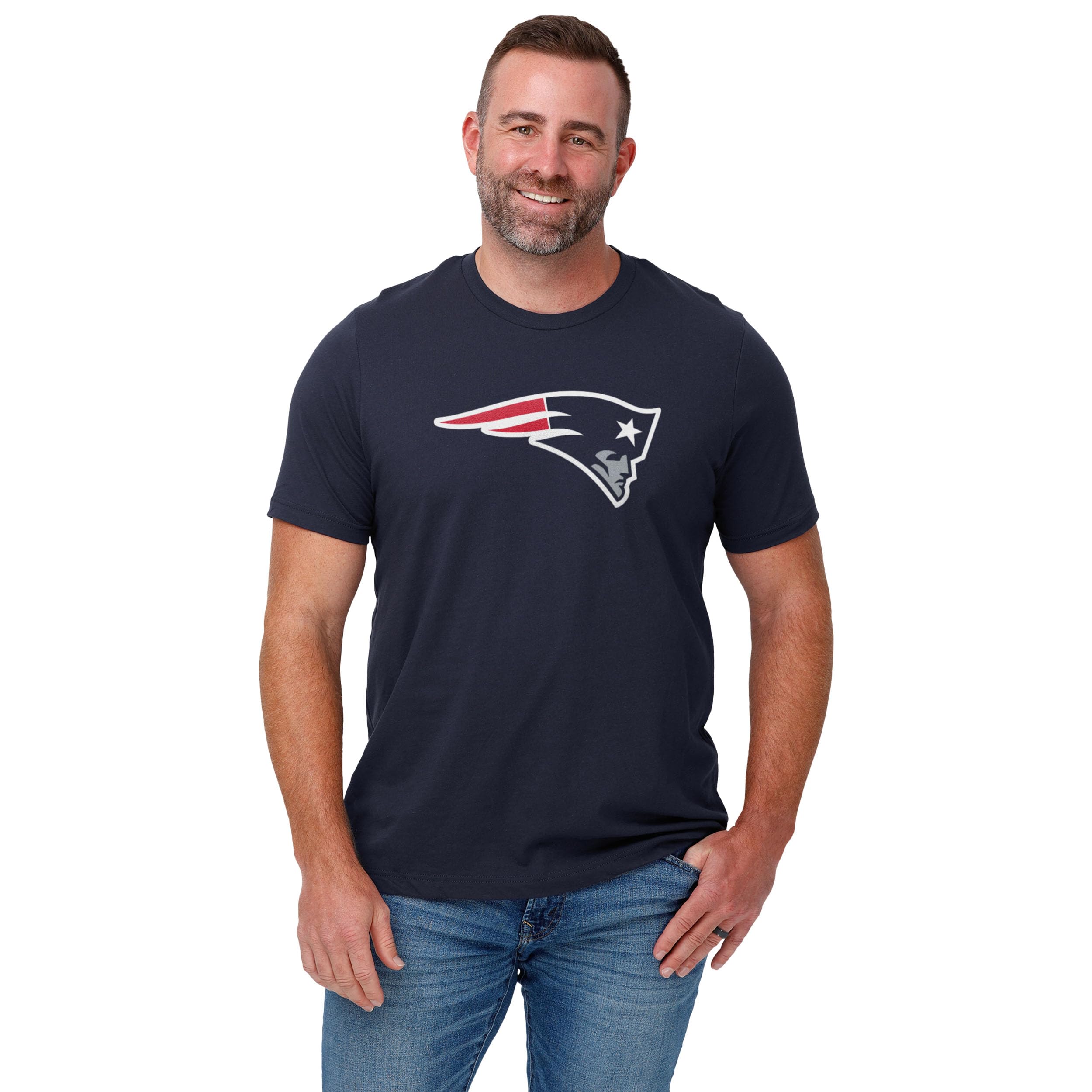 FOCO Men's Standard NFL Team Logo Short Sleeve T-Shirt, Primary Color, XXX-Large
