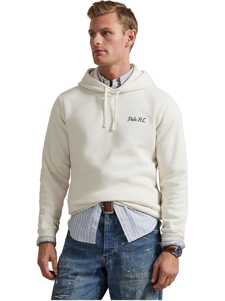 White Polo Ralph Lauren Polo Bear Fleece Hoodie