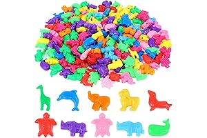 Zoo Animal Plastic Beads for Kids Crafts