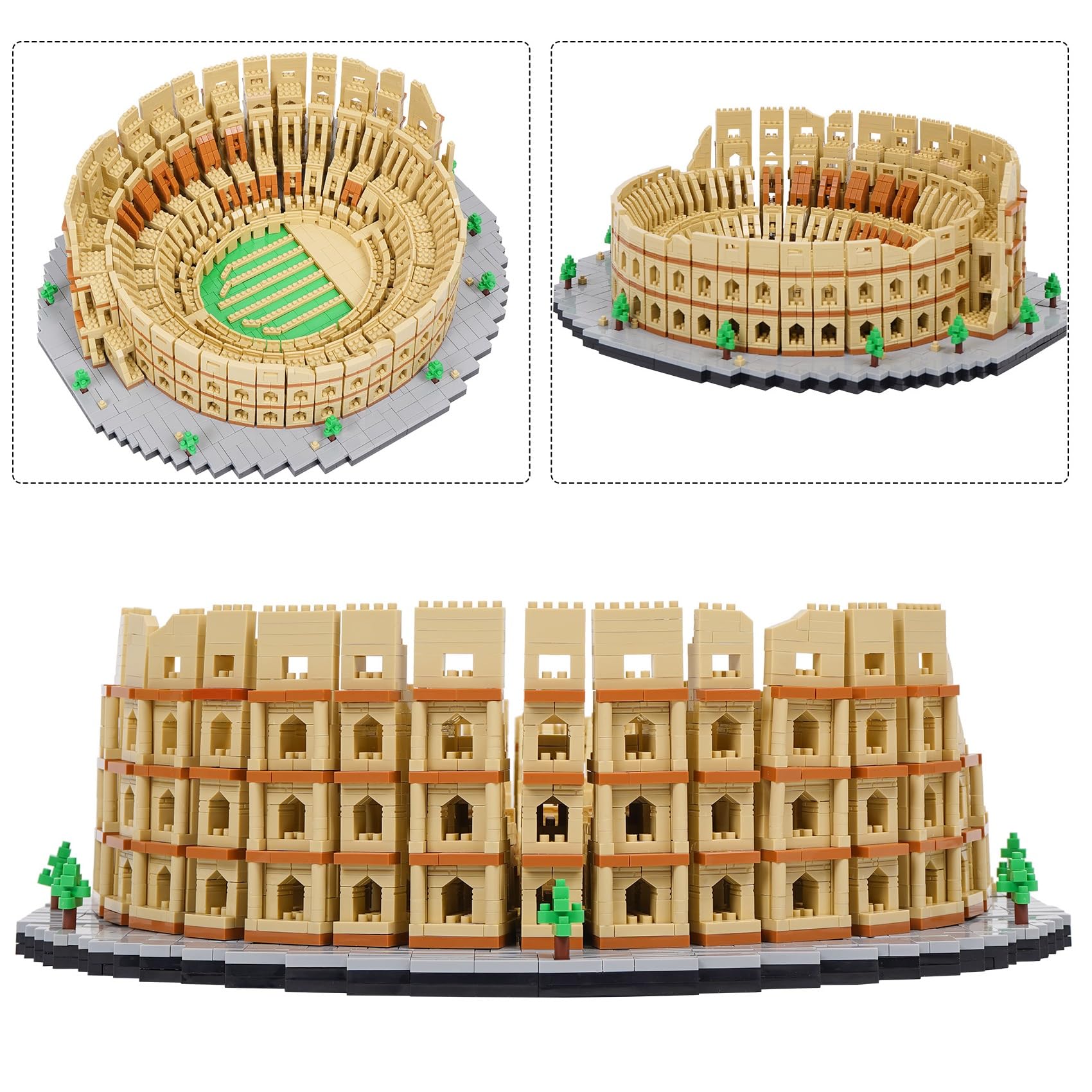 Amazon.co.jp: LULUFUN マイクロブロック コロッセオ 円形闘技場