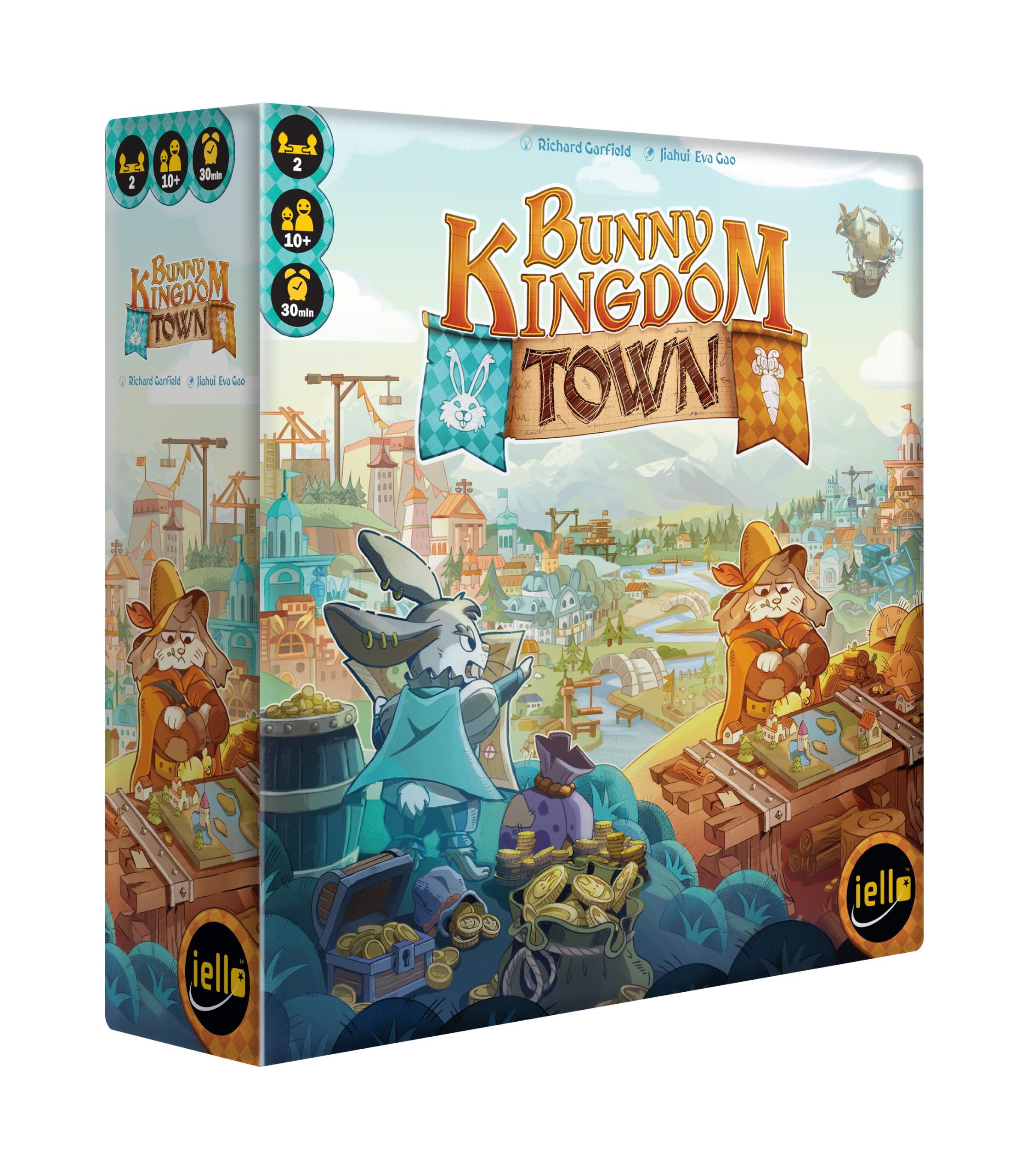 Bunny Kingdom Town Jeu de société pour 2 Joueurs, à partir de 10 Ans, iello, 6,2 x 20,5 cm, sans Piles