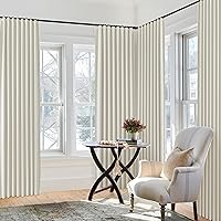 Vista 6 de SHINELAND Cortinas opacas de 102 pulgadas para sala de estar, cortinas opacas con pestaña trasera de 102 pulgadas de largo para dormitorio