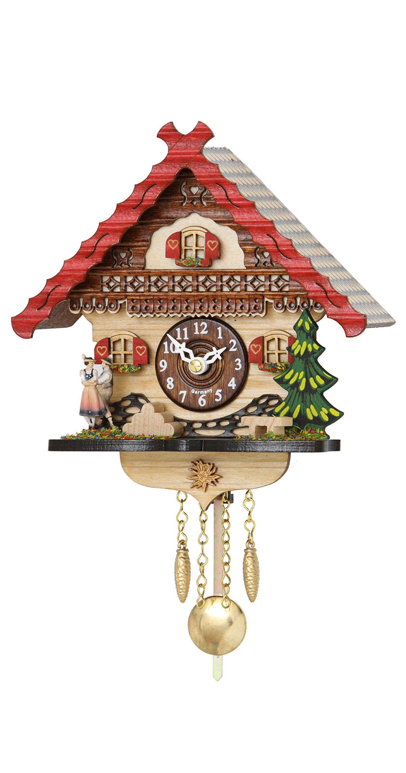 Trenkle Kuckulino Black Forest Clock with quartz movement and cuckoo chime TU 2057 PQ
