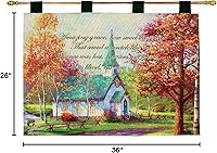 Vista 33 de Manual Woodworkers and Weavers, colección Inspirational, mural de pared y varilla de pináculo, 36 por 26 pulgadas., Algodón, Gris