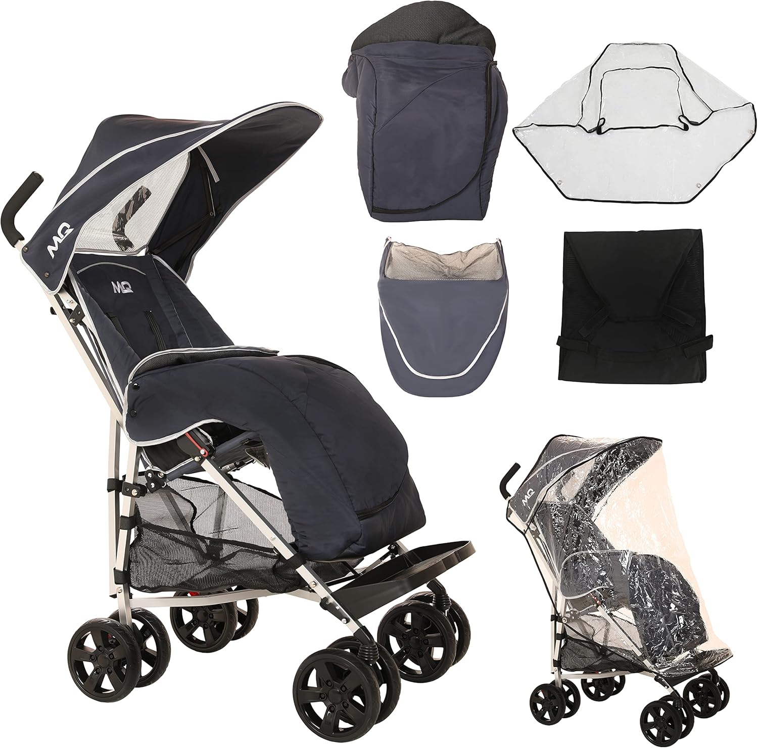 MobiQuip XL Pushchair All Weather Complete Accessories Pack, Warm