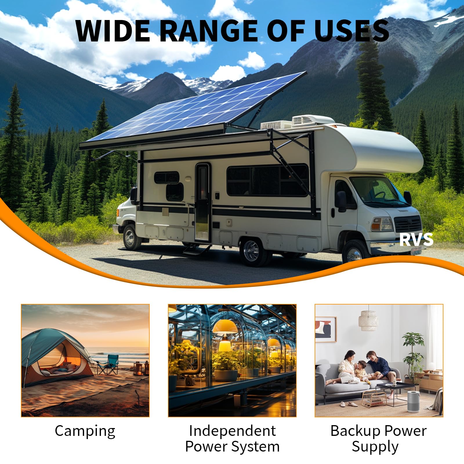 Yeagulch Batteria Litio 12V 150Ah LiFePO4 da 1920Wh 15000 Cicli con BMS 100A per Camper Impianto Solare Casa e Backup