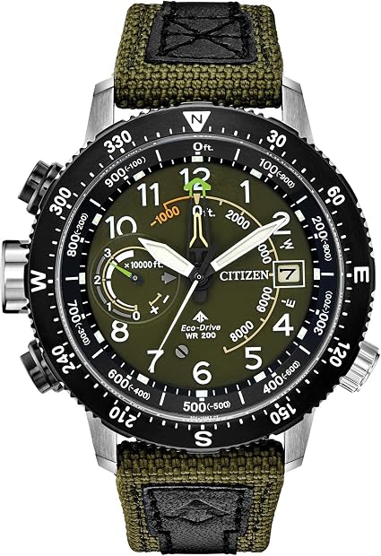 Citizen Promaster Altichron BN5050-09X Mens Khaki Cordura Band Khaki  Quadrante Orologio al quarzo : Amazon.it: Orologi