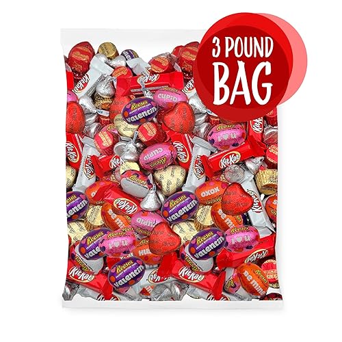 Miniatura 2 de Mezcla de dulces para el día de San Valentín, caramelos de chocolate de famosas marcas, paquete variado a granel de 3 libras, envueltos