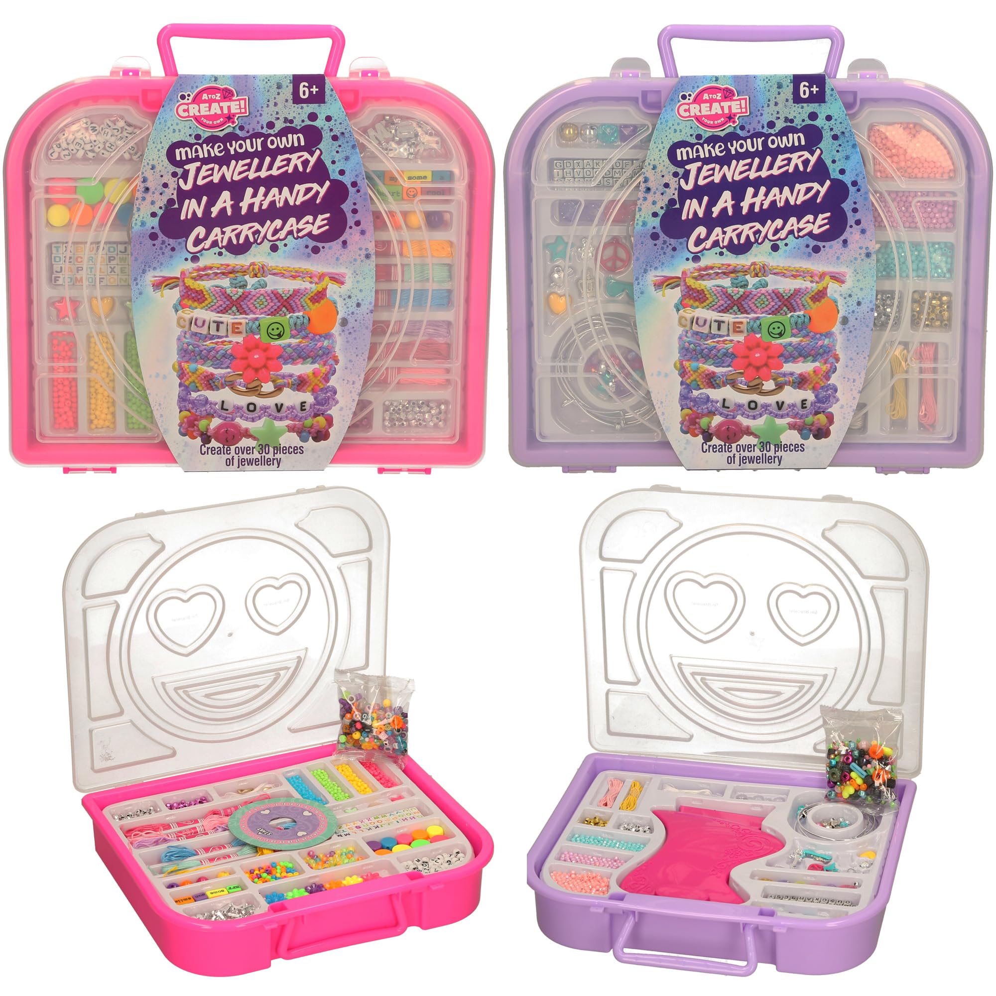 Atoz Create! Make Your Own Jewellery in a Handy Carrycase, Ages 6+, Create Over 30 Pieces