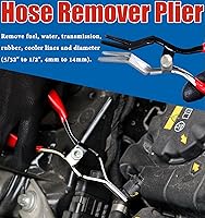 Vista 2 de Herramienta de desconexión de línea de combustible 4 en 1: juego de alicates con alicates de 80°, removedor de manguera, pinza de filtro