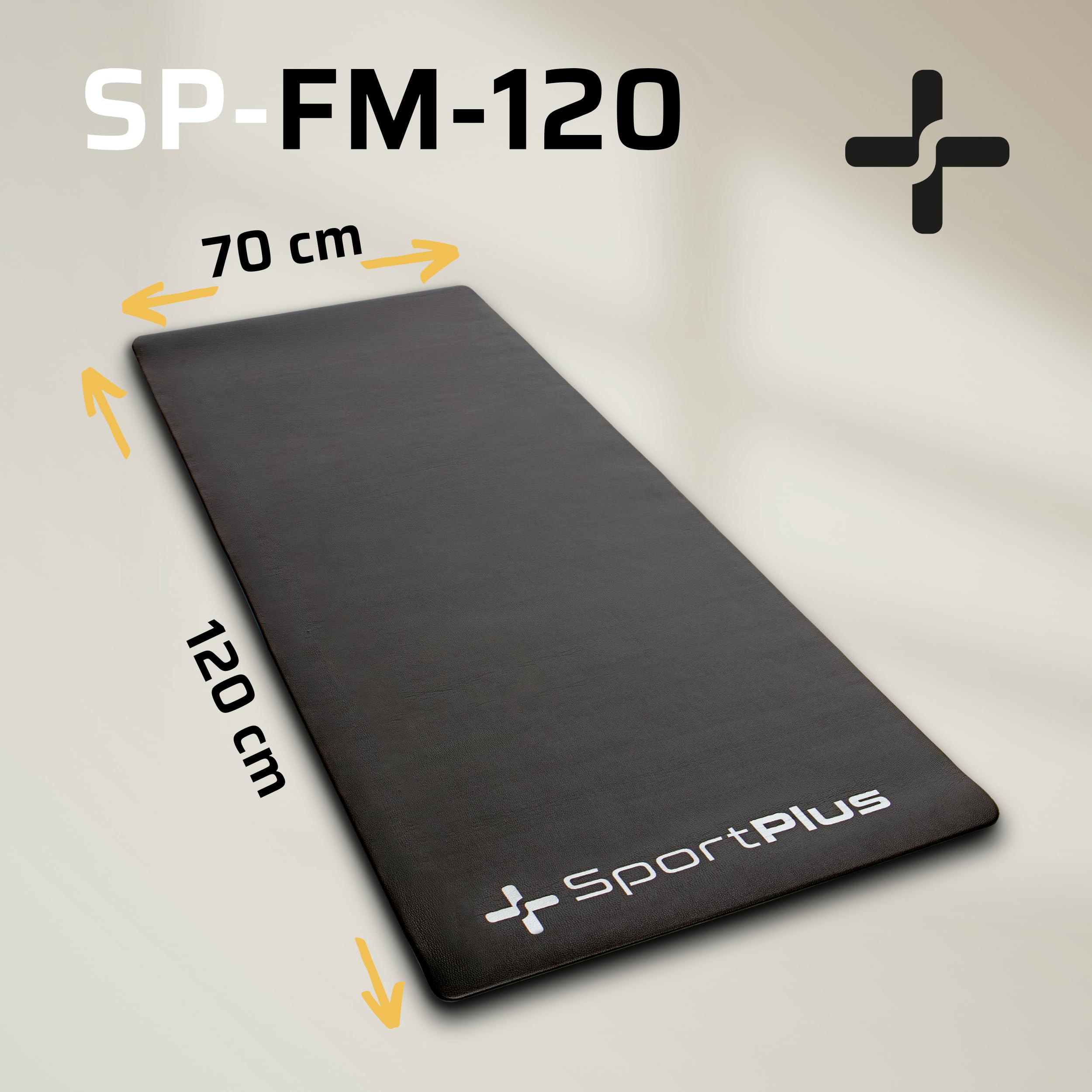SportPlus Bodenschutzmatte Fitness | 4 Größen – rutschfeste Unterlage für Sportgeräte wie Ergometer, Heimtrainer, Rudergerät, Laufband – schadstoffgeprüft, auch für Yoga & Gymnastik