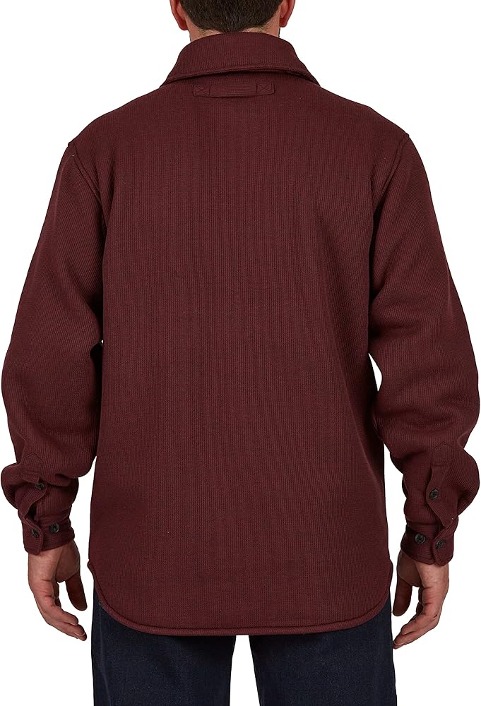 Smith's Workwear Men's Sherpa Thermal Shirt Jacket, Heather