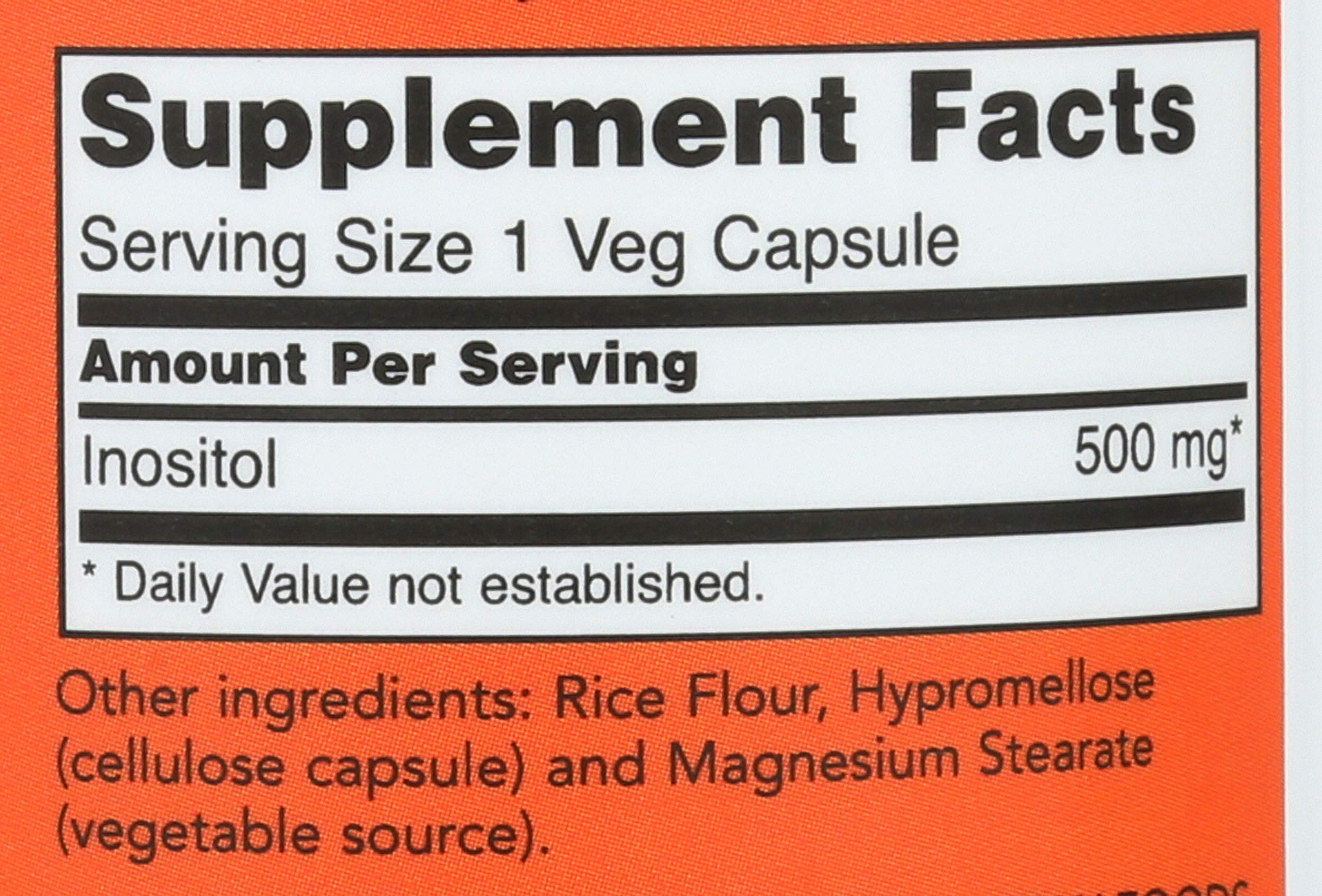 Now 500Mg Inositolo 100 Capsule - 200 g