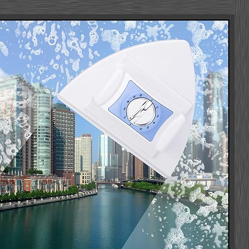 El limpiador de ventanas de doble cara con fuerza magnética ajustable de 6 niveles es adecuado para edificios de gran altura al aire libre y