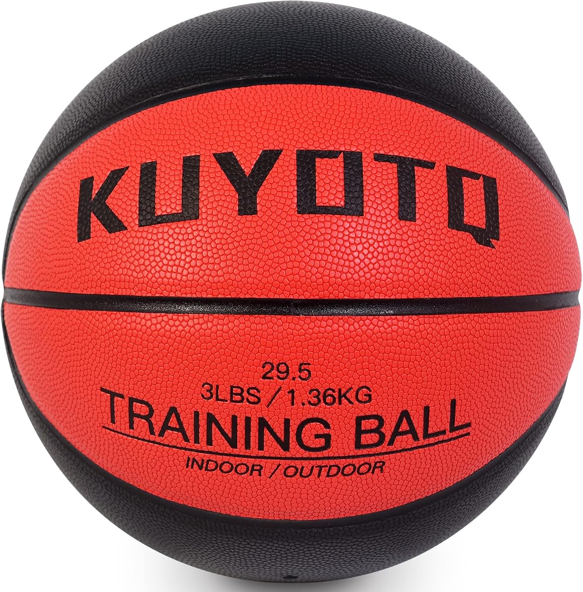 KUYOTQ Baloncesto pesado con peso de 3 libras/2.2 libras 29.5/28.5 "Tamaño de entrenamiento 7/6 Equipo de baloncesto al aire libre para mejorar el manejo de la pelota, regatear, pasar y rebotar (desinflado)