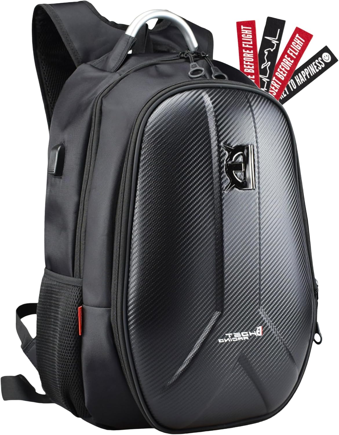 Zaino Moto Mjmoto Impermeabile - Con Portacasco, Riflettente, Per Uomo E Donna, 50x30x20 Cm - Foto 8