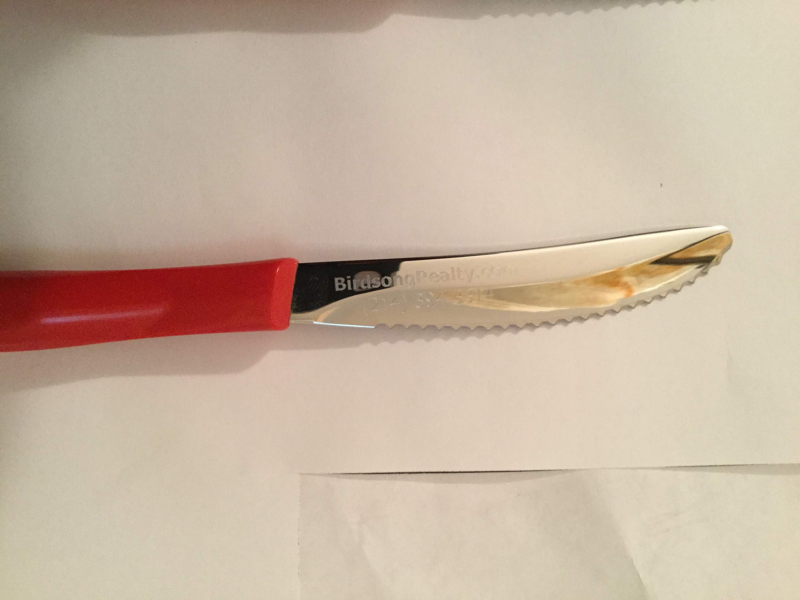 CUTCO Set of 4 Table Knives #1759 - Red