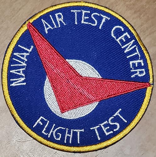 3" remiendo bordado redondo USN del vuelo de Natc del centro de prueba del aire naval de la marina de guerra