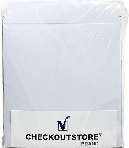 10 sobres planos de cartón blanco con solapa para cubiertas de álbumes de vinilo LP de 12 pulgadas (13 12 x 13 12)